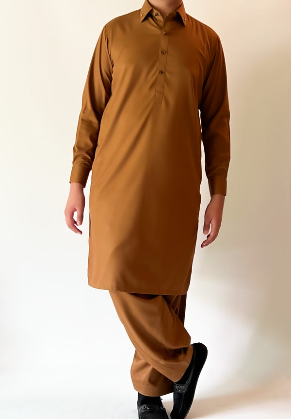 BRONZE WASH AND WEAR SHALWAR KAMEEZ